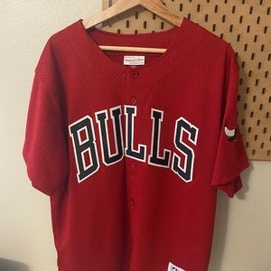 Mitchell and Ness Bulls Jersey (Mesh) Large